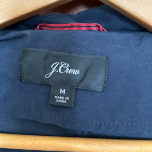 J Crew navy blue raincoat with drawstring. Excellent condition. - Picture 2 of 4